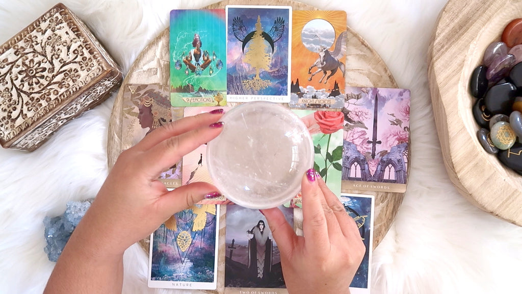 10 mins Recorded Video - Tarot + Crystal Reading - Up to Three Questions - $60 AUD